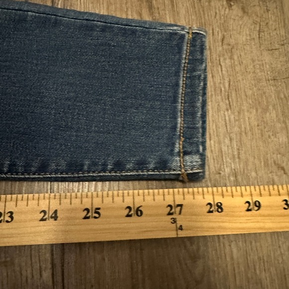 Judy Blue Plaid Patch Distressed Skinny Jeans Mid Rise Dark Wash Size 1/25 - Picture 4 of 10